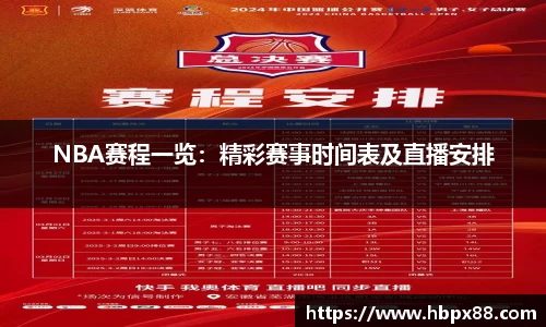 NBA赛程一览：精彩赛事时间表及直播安排