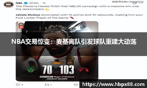 NBA交易惊变：麦基离队引发球队重建大动荡