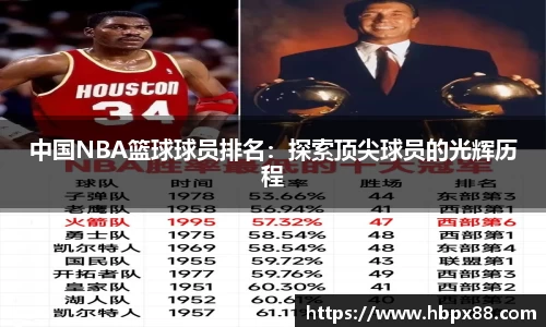 中国NBA篮球球员排名：探索顶尖球员的光辉历程